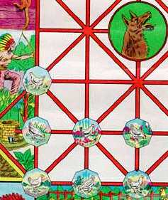 Detalle del tablero del juego de El coyote