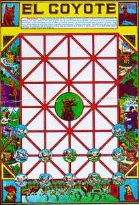 Tablero del juego de El coyote